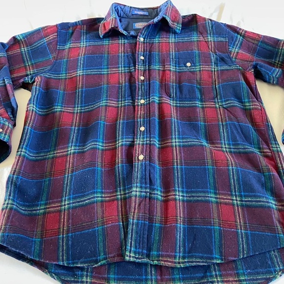 70s Pendleton Button Up Wool Flannel Shirt - Picture 3 of 5